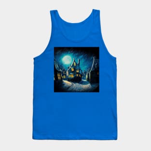 Starry Night Over Hogsmeade Village Tank Top